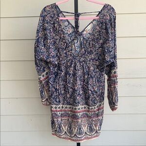 Altar’d state bohemian paisley floral flowy festival dress small